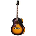 Análisis al detalle de la guitarra acústica Epiphone J-200 Studio VS LH