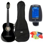 Análisis al detalle de la guitarra clásica Harley Benton CG200-BK Set