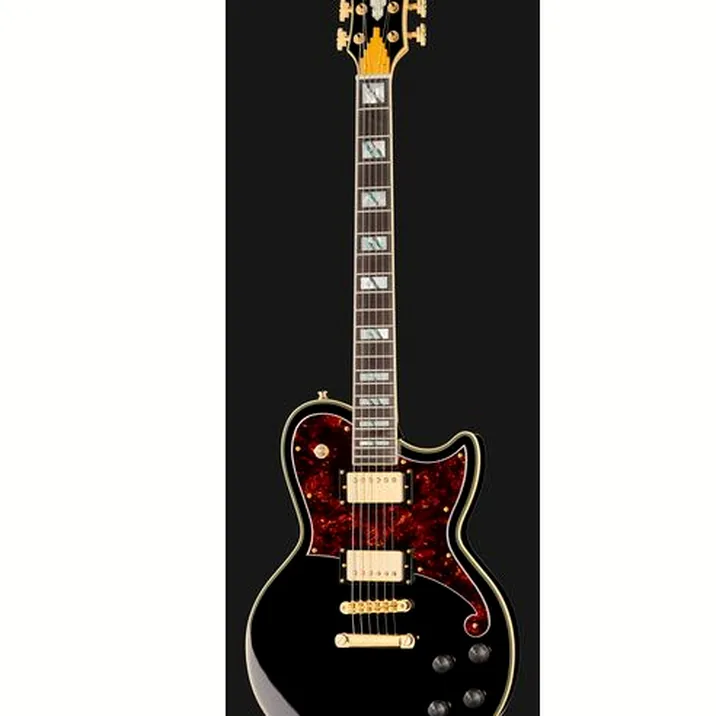 DAngelico Deluxe Atlantic Solid Black