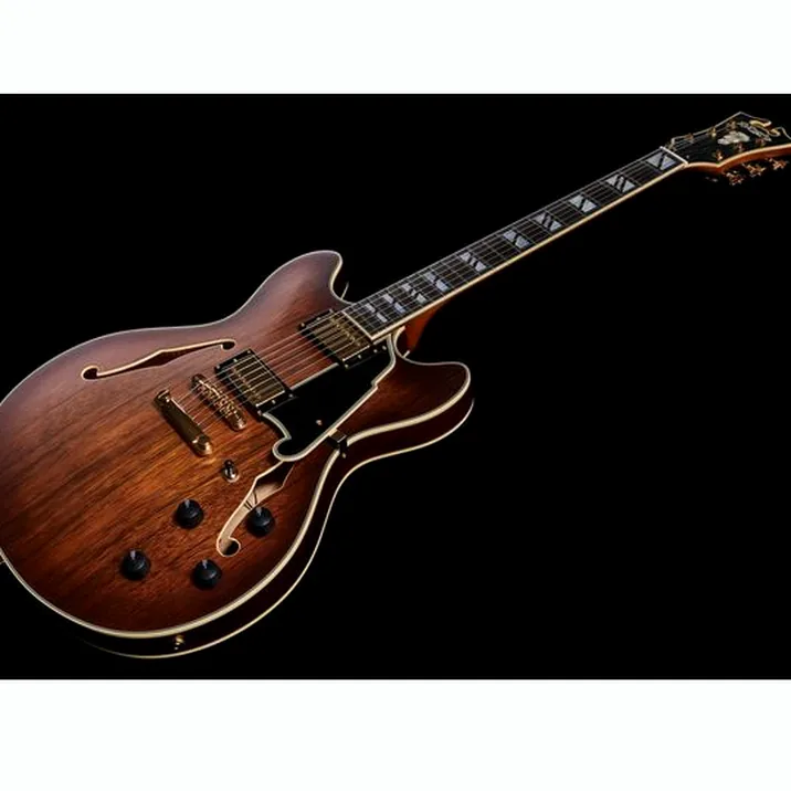 Dangelico Deluxe Dc Satin Brown Burst