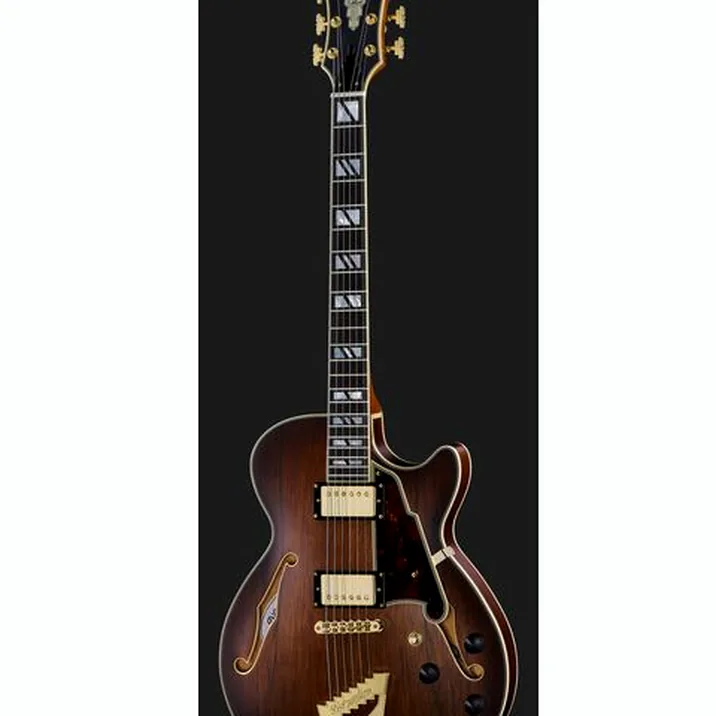 DAngelico Deluxe SS Satin Brown Burst
