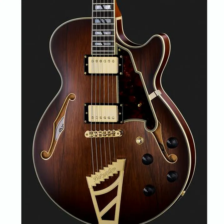 Dangelico Deluxe Ss Satin Brown Burst