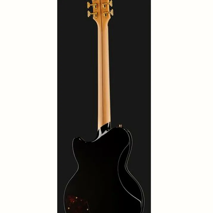 DAngelico DLX Atlantic Bariton Solid BLK