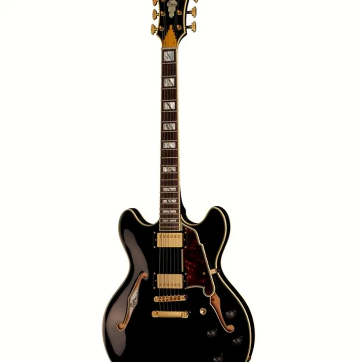 DAngelico Excel DC Solid Black