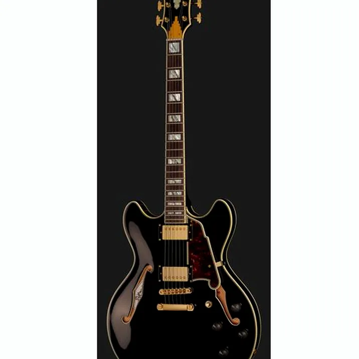 DAngelico Excel DC Solid Black