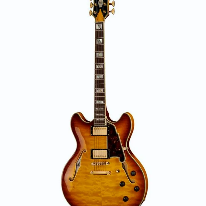 DAngelico Excel DC XT Iced Tea Quilt