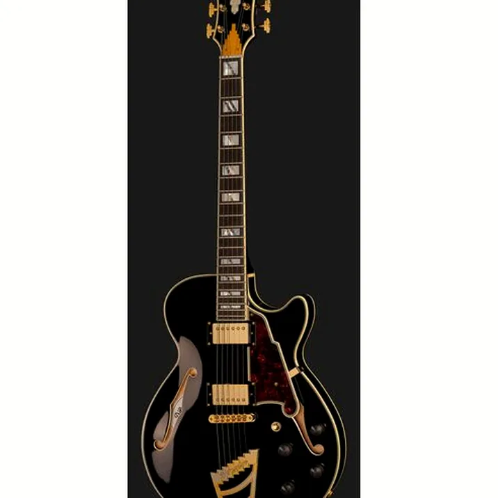 DAngelico Excel SS Solid Black