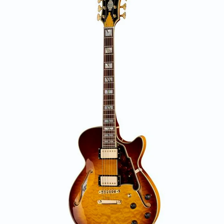 DAngelico Excel SS XT Iced Tea Quilt