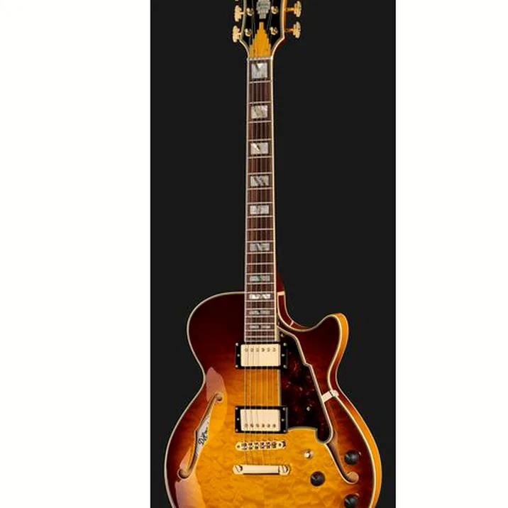 DAngelico Excel SS XT Iced Tea Quilt