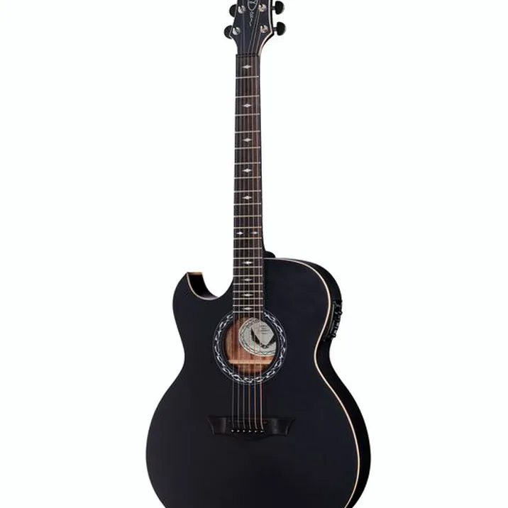 Dean Guitars Exhibition A/E BK Satin LH