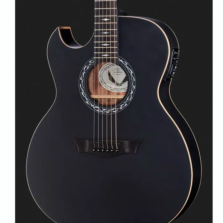 Dean Guitars Exhibition A E Bk Satin Lh
