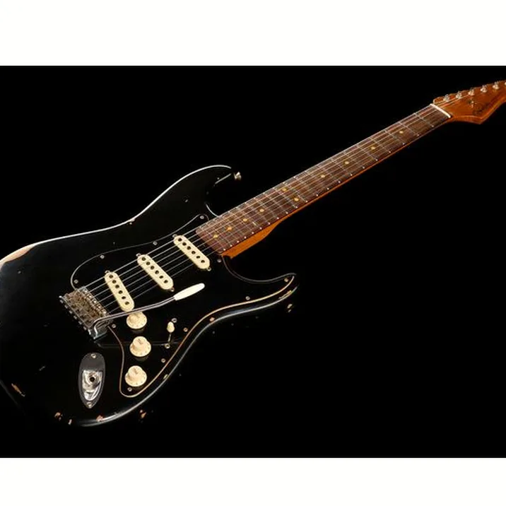 Fender Strat Roasted Dual Mag Bk Ltd 457661