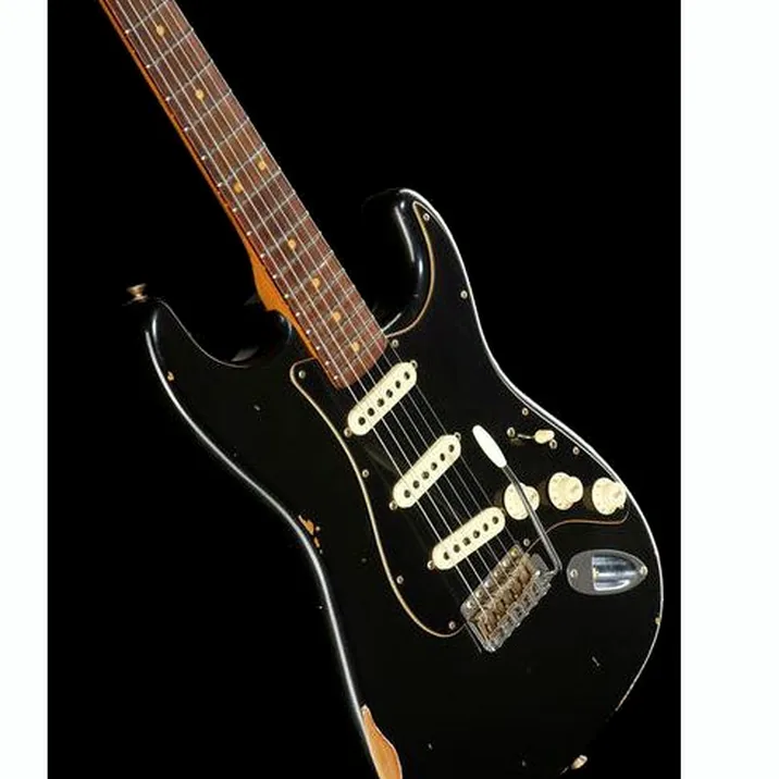 Fender Strat Roasted Dual Mag Bk Ltd 457661