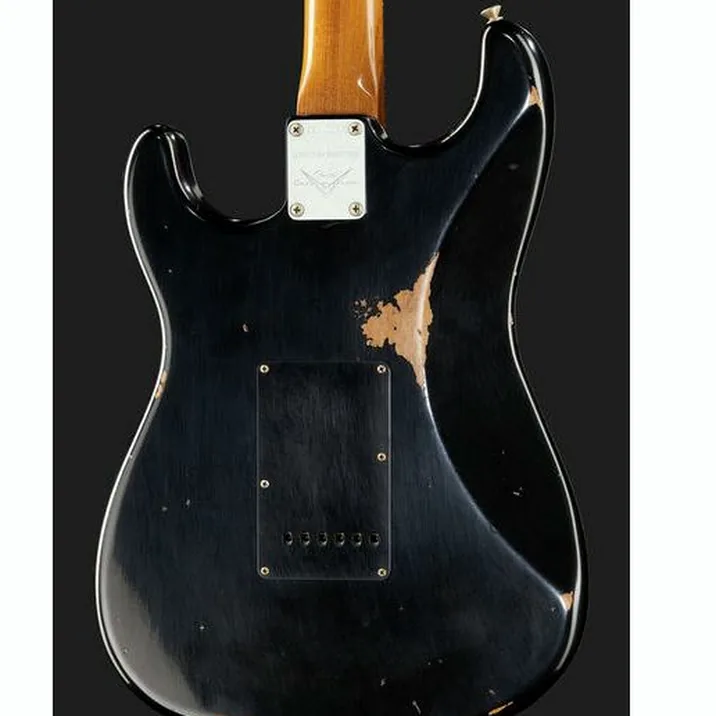 Fender Strat Roasted Dual Mag Bk Ltd 457661