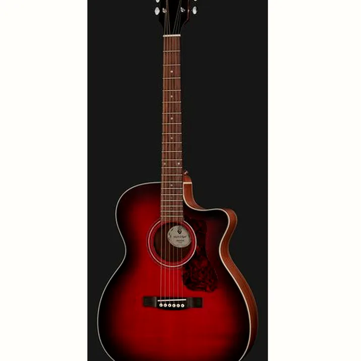 Guild OM-240CE Satin Oxblood Burst