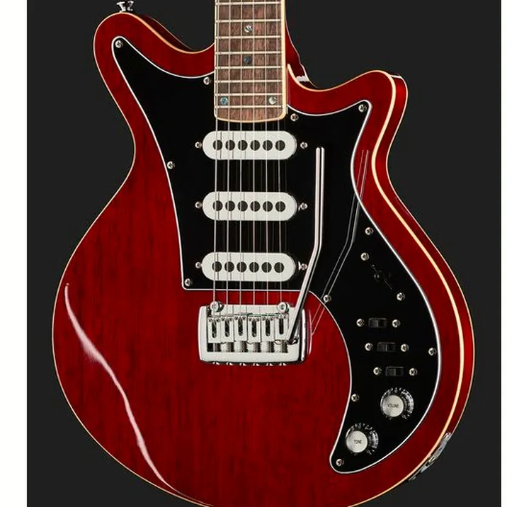 Harley Benton Bm 75 Trans Red Deluxe W Case