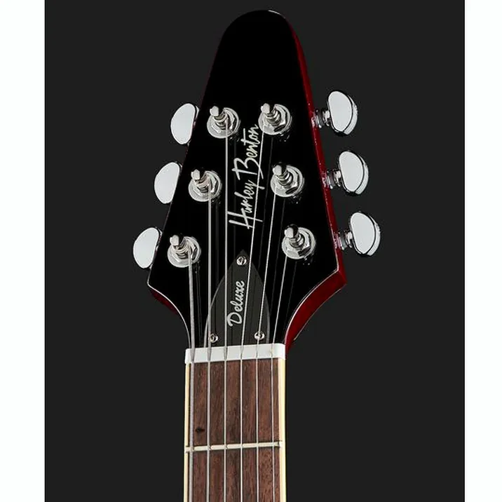 Harley Benton Bm 75 Trans Red Deluxe W Case