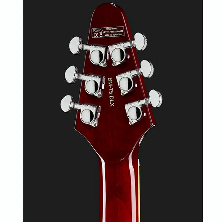 Harley Benton Bm 75 Trans Red Deluxe W Case