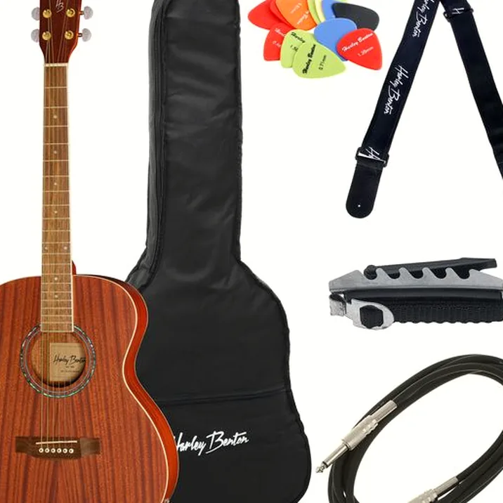 Harley Benton CG-45E Natural Bundle