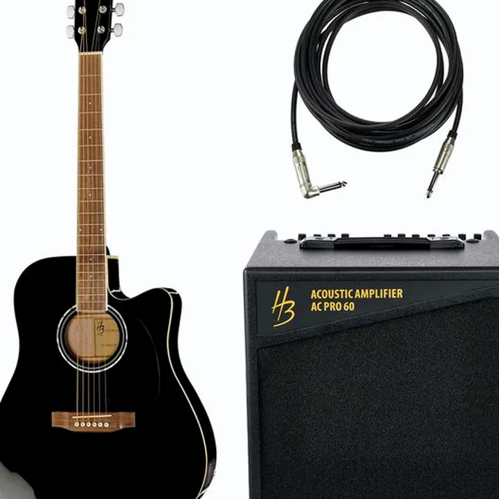 Harley Benton CLD-60SCE BK Cust. Line Bundle