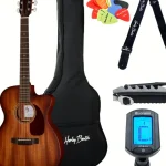 Harley Benton Cust. Line CLA-15MCE VS Bundle : Nuestra opinión honesta tras probarla
