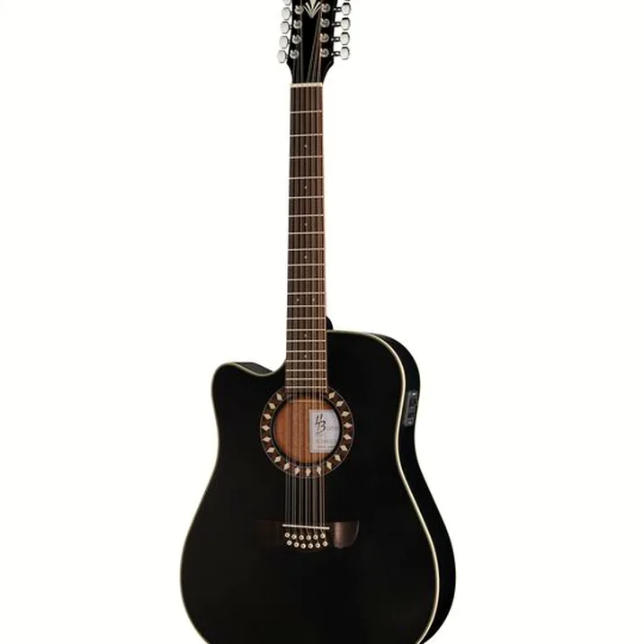 Harley Benton Custom Line CLD-10SCE-12BKS LH