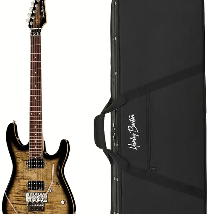 Harley Benton Fusion-III HH FR EB FCB w/Case