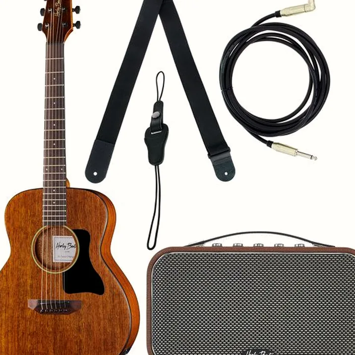 Harley Benton GS-Travel-E Mahogany Bundle