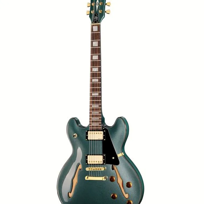 Harley Benton HB-35Plus Gun Metal Blue