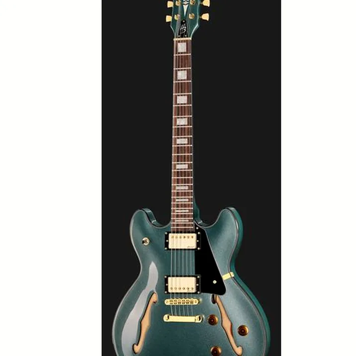 Harley Benton HB-35Plus Gun Metal Blue