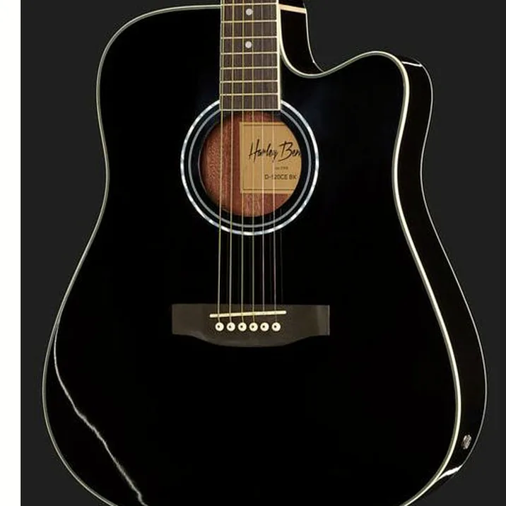 Harley Benton HBD120 CE BK Bundle