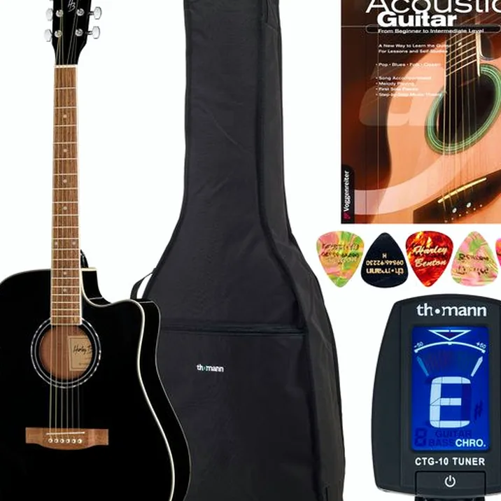 Harley Benton HBD120CEBK Bundle UK