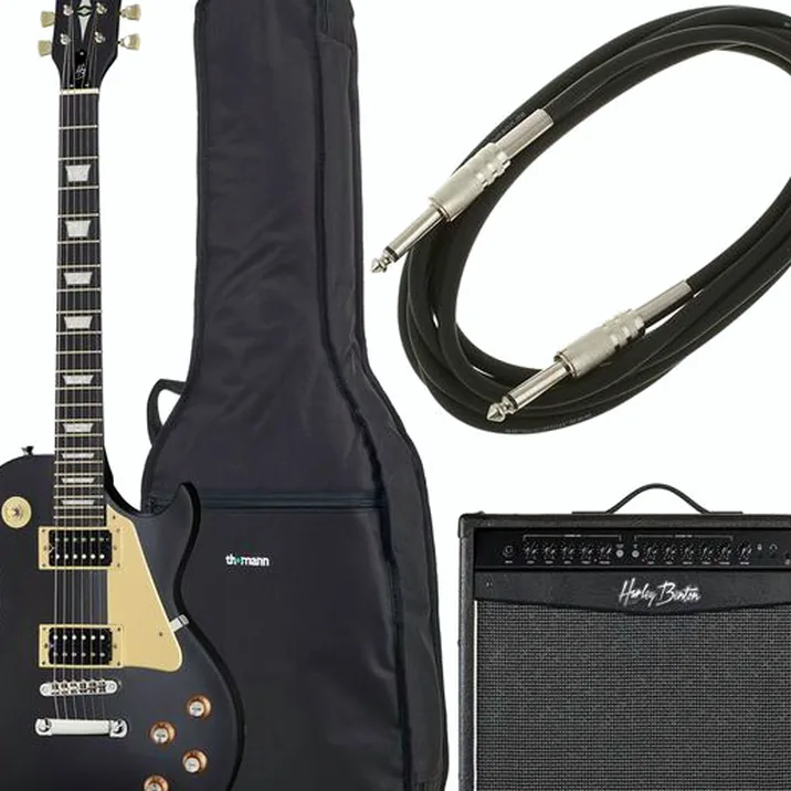 Harley Benton SC-400 SBK Vintage Seri Bundle