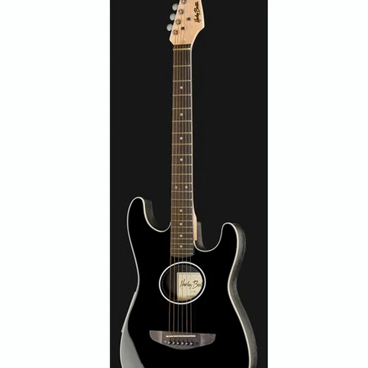 Harley Benton ST-Acoustic Black Bundle