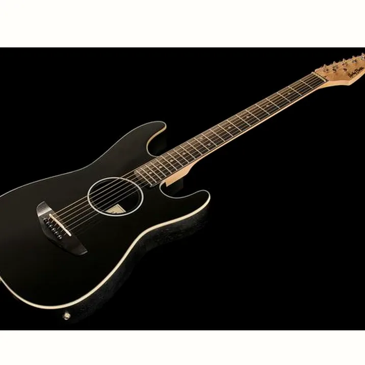 Harley Benton ST-Acoustic Black Bundle