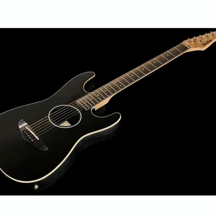 Harley Benton ST-Acoustic Black w/Bag