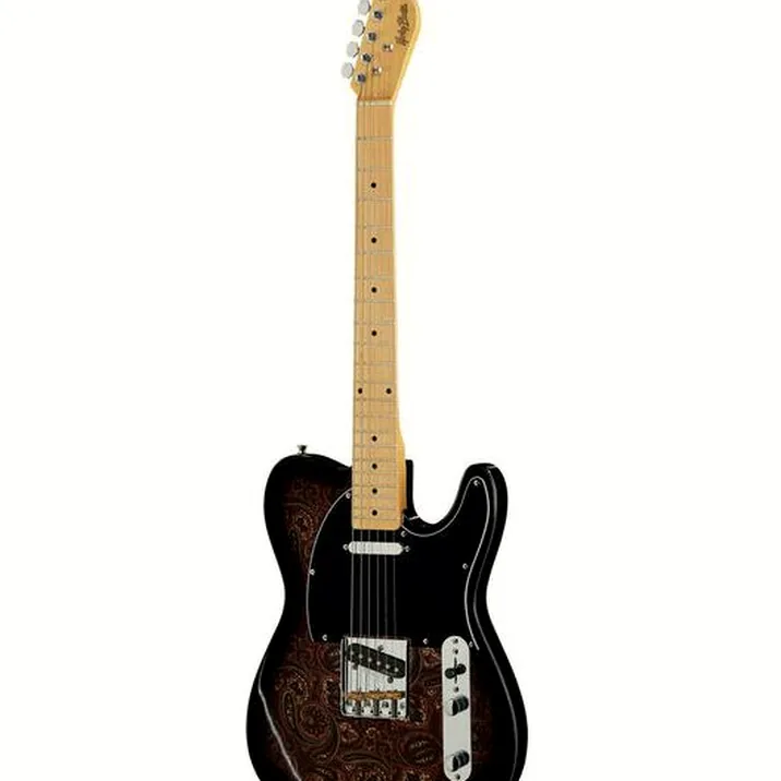 Harley Benton TE-70 Black Paisley
