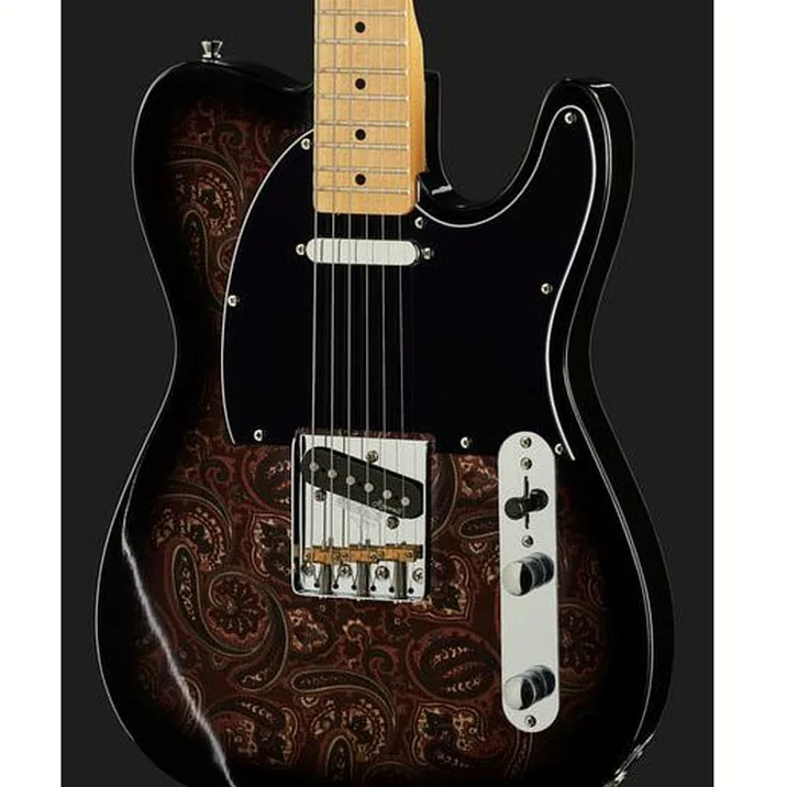 Harley Benton Te 70 Black Paisley