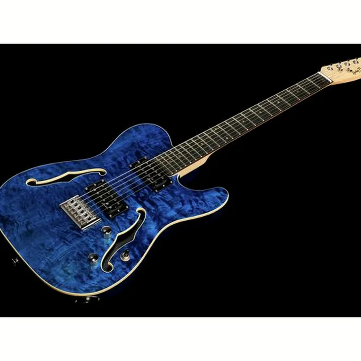 Harley Benton TE-90QM HH Trans Blue