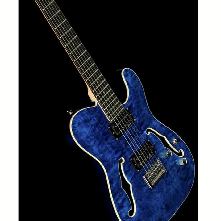 Harley Benton TE-90QM HH Trans Blue