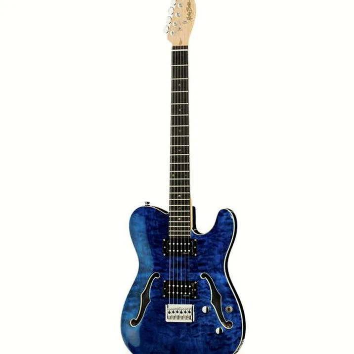 Harley Benton TE-90QM HH Trans Blue