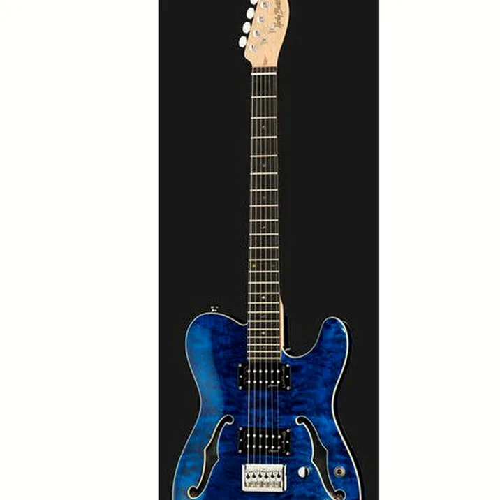 Harley Benton TE-90QM HH Trans Blue