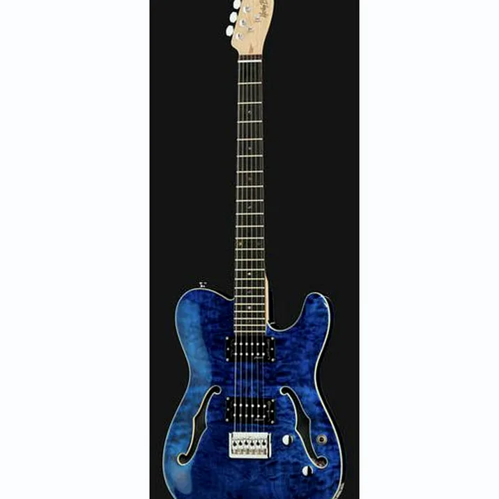 Harley Benton TE-90QM HH Trans Blue