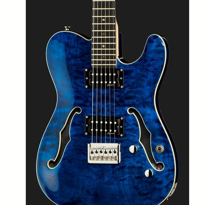 Harley Benton TE-90QM HH Trans Blue