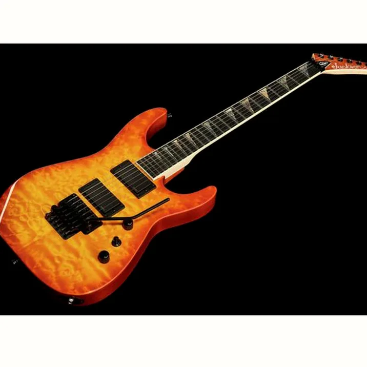 Jackson Dinky Qmt Amber Lager Burstusa