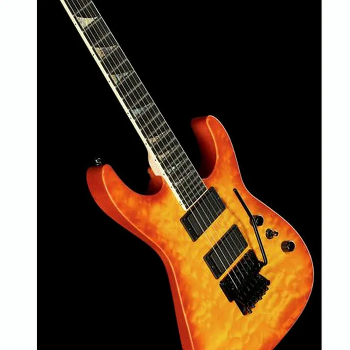Jackson Dinky Qmt Amber Lager Burstusa