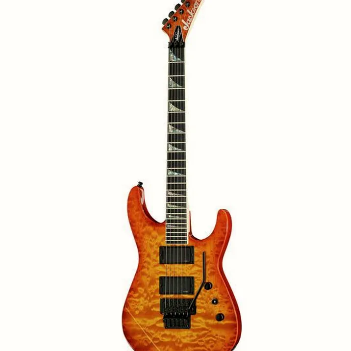 Jackson Dinky QMT Amber Lager BurstUSA