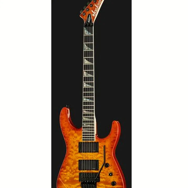 Jackson Dinky QMT Amber Lager BurstUSA