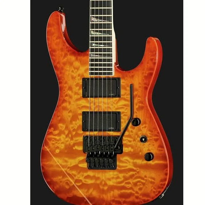 Jackson Dinky Qmt Amber Lager Burstusa