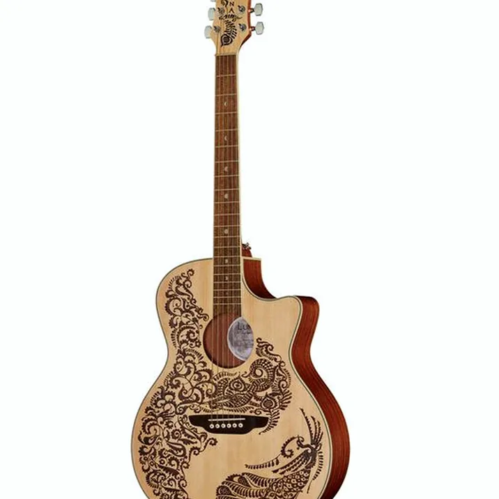 Luna Guitars Henna Paradise A/E Spruce
